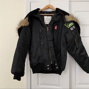 Unique glassjaw Parka, Cold Weather with Fur Hood